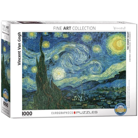 Puzzle 1000 elementów. Gwiaździsta noc, Van Gogh