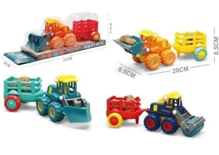 Traktor z przyczepą MIX - Merkpol