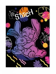 Disney Black. Zeszyt A5. Linia, 60 kartek. Stitch 2 - Patio