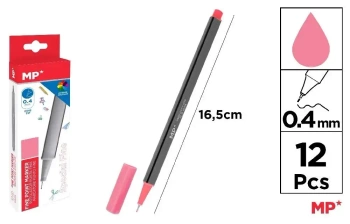 Cienkopis 0.4mm różowy (12szt) - MP Main Paper