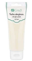 Farba akrylowa kremowa 120ml - Dalprint dpCraft