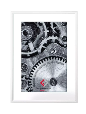 Ramka aluminiowa z plexi 15x21 cm, biała
