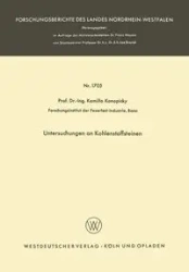 Untersuchungen an Kohlenstoffsteinen - Konopicky Kamillo