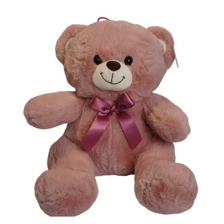 Miś różowy średni 25 cm - Deef pluszaki