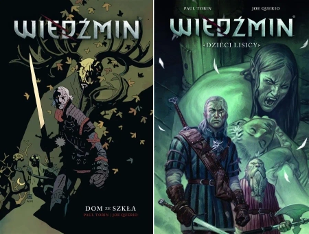 WIEDŹMIN Komiks Zestaw 1 - 9 Dom ze szkła Dzieci Lisicy Córka Klątwa Dzikie - Praca zbiorowa