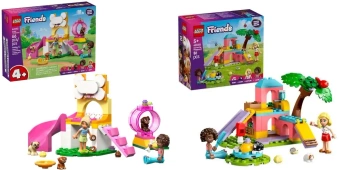LEGO FRIENDS 42640 PLAC ŚWINKI MORSKIE + 42665 PLAC ZABAW DLA SZCZENIACZKÓW