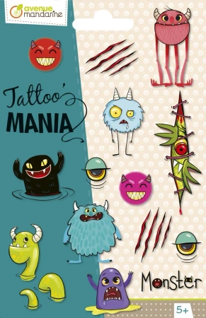 Tatuaże Tattoo Mania Potwory - AVENUE MANDARINE