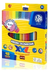 Kredki ołówkowe hexagonalne 48 kolorów ASTRA - ASTRA papiernicze