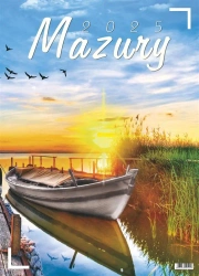 Kalendarz 2025 wieloplanszowy, Mazury - praca zbiorowa