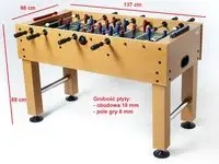 Stół do piłkarzyków Gamesson Midfielder Junior i S - Tactic