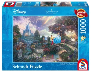 Puzzle 1000 PQ Kopciuszek Disney T.Kinkade 106296 - Schmidt Puzzle