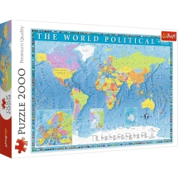 Puzzle 2000 Mapa polityczna Świata TREFL