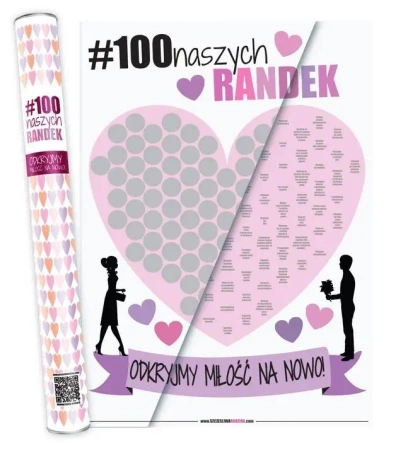 Plakat ze zdrapką dla par #100naszychRandek - praca zbiorowa