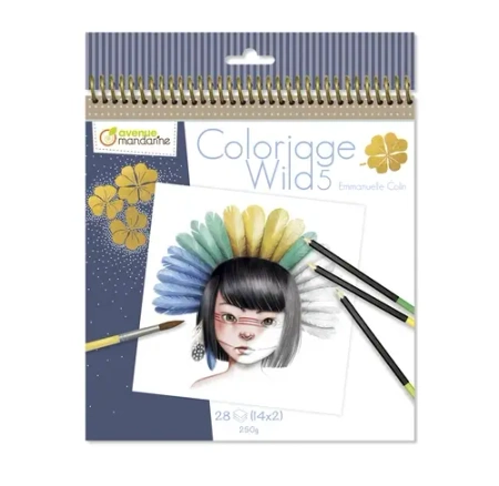 Kolorowanka Emmanuelle Colin Wild 5 - AVENUE MANDARINE