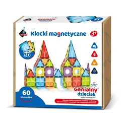 Klocki magnetyczne 60 elementów - Askato