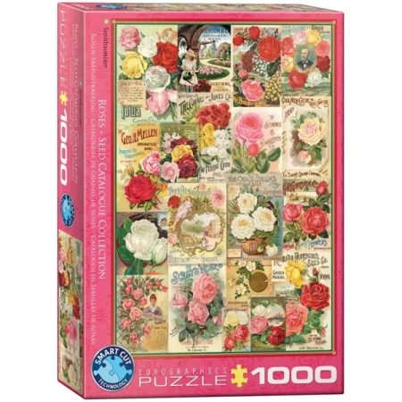 Puzzle 1000 Rose Seed Catalog Covers 6000-0810 - Eurographics