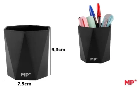 Pojemnik na długopisy czarny - MP Main Paper