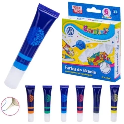 Farby do tkanin Creativo 6x15ml ASTRA - ASTRA papiernicze