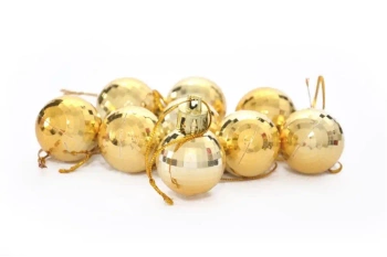 Bombki disco złote 9szt - Arpex
