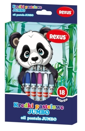 Kredki pastelowe jumbo 18 kolorów - Beniamin