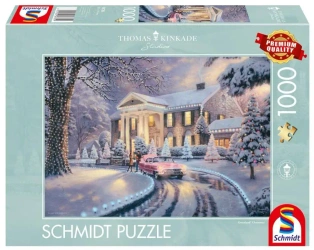 Puzzle PQ 1000 THOMAS KINKADE Graceland zimą G3 - Schmidt