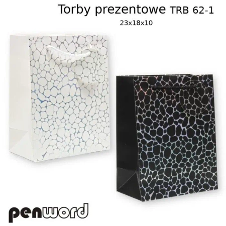 Torebka prezentowa 23x18x10cm MIX - Penword