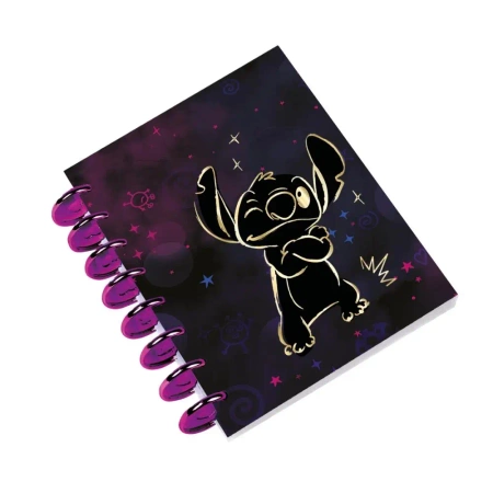 Kołobrulion A5 Disney Gold Stitch big ring 100 kartek wzór 1 - PATIO