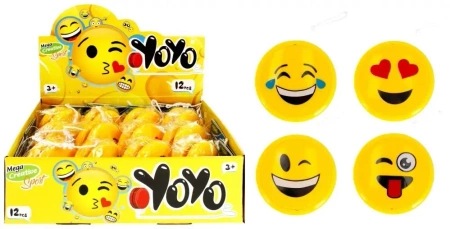 Jo-Jo świecące 6cm Sport Face mix - Mega Creative