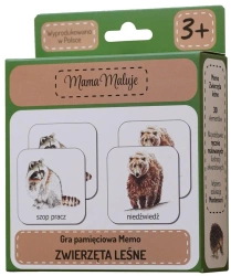 Memo Zwierzęta Leśne - Mama Maluje