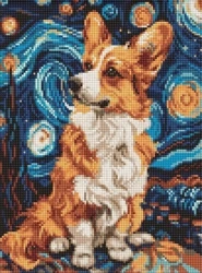Diamentowa mozaika bez ramy - Magiczny korgi 30x40 - Ideyka