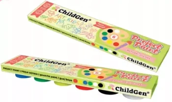 Farby do malowania palcami ChildGen 6 szt.