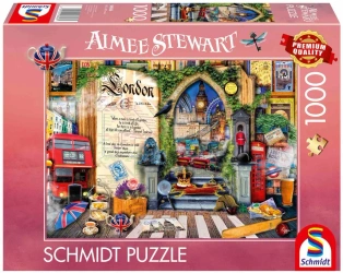 Puzzle PQ 1000 Wspomnienia z Londynu / Anglia - Schmidt