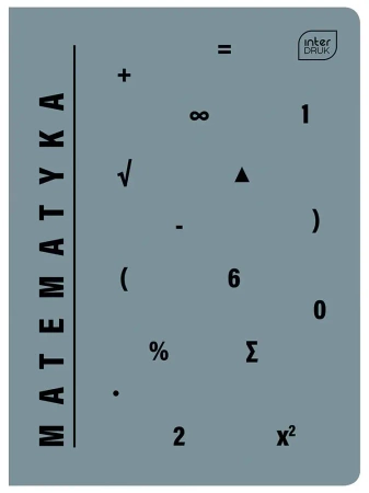 Zeszyt A5 60 kratka M 70g UV Matematyka - INTERDRUK