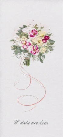 Karnet Urodziny DL U19 - Bukiet - MAK