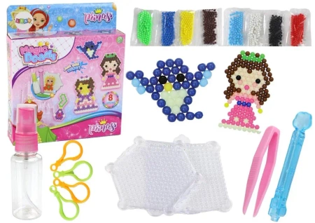 Zestaw koralików wodnych DIY księżniczki 8 kolorów - Leantoys