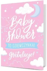 Karnet B6 Narodziny dziewczynka - Pan Dragon