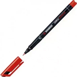 Marker permanentny OHPen S do folii i płyt, czerwony