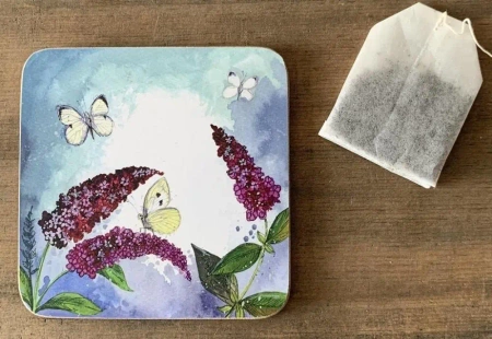 Podkładka pod kubek C228 Motyle i budleja - Alex Clark