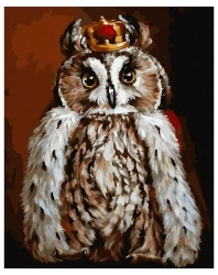 Malowanie po numerach - Sowa królewska 40x50cm - Twoje Hobby