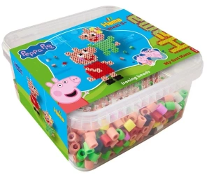 Koraliki i tablica w pudełku Świnka Peppa 900el - Hama