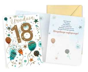 Karnet Urodziny 18 - Kukartka