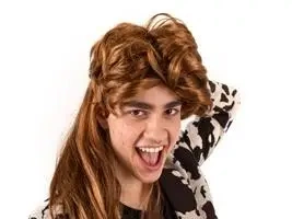 Peruka lata 80-te długie włosy rude - PartyDeco