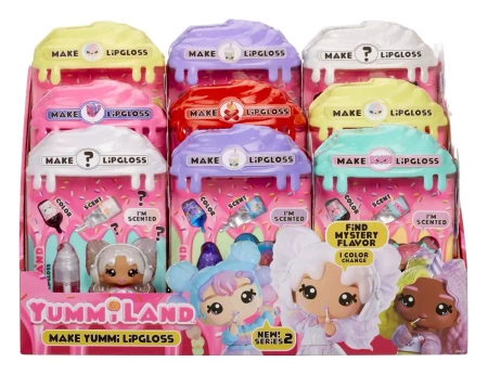 Yummiland: Lip Gloss Doll Series 2 + Mystery Chase Core Asst in PDQ