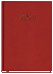 Terminarz 2026 A5 tygodniowy Popularny bordowy - praca zbiorowa