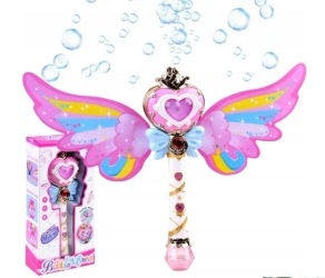 Różdżka z światłem i bańkami - Pegaz Toys