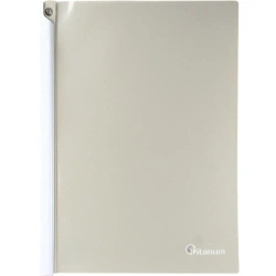 Skoroszyt zaciskowy A4 szary - Titanum