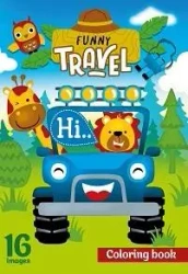 Kolorowanka A4 16 obrazków Zabawne podróże - Fresh