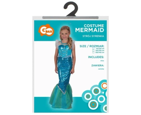 Strój syrenka rozm. 120/130cm - Godan