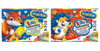 Blok techniczny kolor A3/10K (10szt) BAMBINO - ST-MAJEWSKI