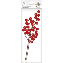 Gałązki jarzębiny 85x320mm czerwone 2szt - Titanum